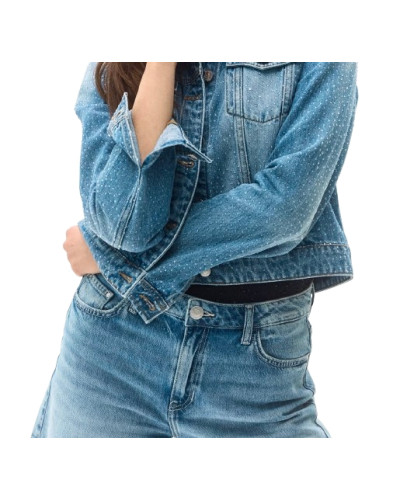 Shorts donna Guess denim con strass ES26GU73 W6GD74D0726