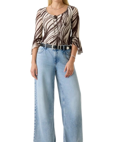 Top donna Guess stampato zebra ES26GU85 W6GP16K2944