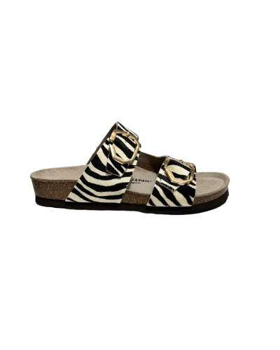 Sandalo donna Genuins Gelan leather stampa zebra DS26GN03 G106784
