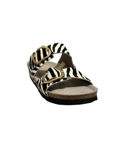 Sandalo donna Genuins Gelan leather stampa zebra DS26GN03 G106784