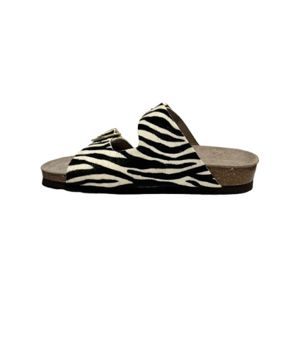 Sandalo donna Genuins Gelan leather stampa zebra DS26GN03 G106784