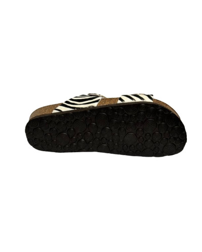 Sandalo donna Genuins Gelan leather stampa zebra DS26GN03 G106784