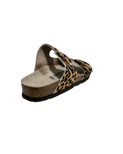 Sandalo donna Genuins Gelan leather stampa leopard DS26GN02 G106782