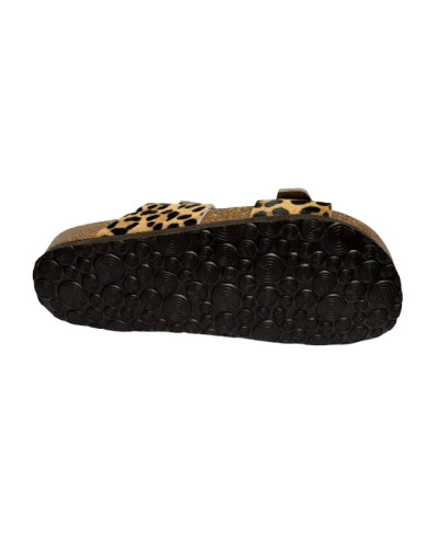Sandalo donna Genuins Gelan leather stampa leopard DS26GN02 G106782