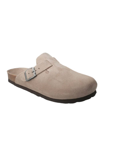 Sabot unisex Genuins Riva velour taupe US26GN03 G105495