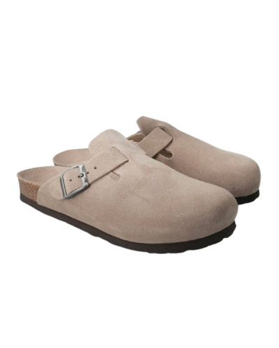 Sabot unisex Genuins Riva velour taupe US26GN03 G105495