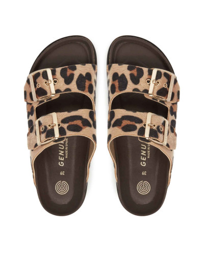 Sandalo donna Genuins Honolulu vegan leopard DS26GN01 G106336