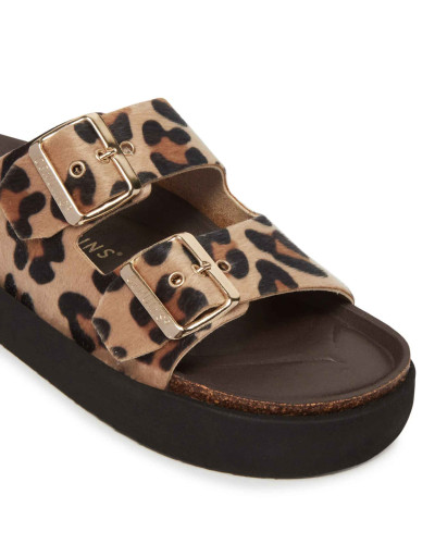 Sandalo donna Genuins Honolulu vegan leopard DS26GN01 G106336