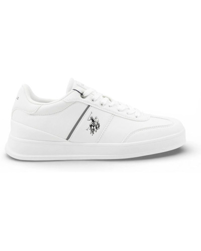 Sneaker uomo U.S. POLO Campy004 in ecopelle white US26UP08