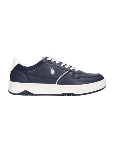 Sneaker uomo U.S. POLO Yper005 in ecopelle/tessuto blu US26UP07