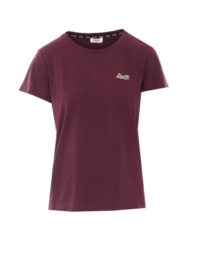 T-shirt donna Liu Jo red aubergine E27LJ06 TF6240 JS923 L9305