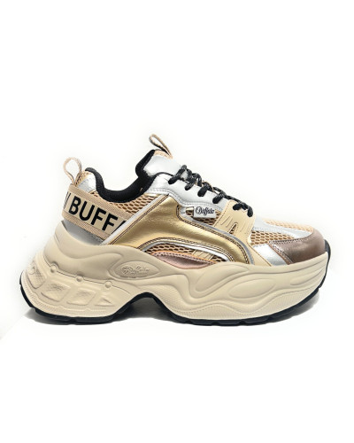 Scarpe donna Buffalo Yuno sneaker platform copper/ silver metallic D27BF02 BNPD00016356