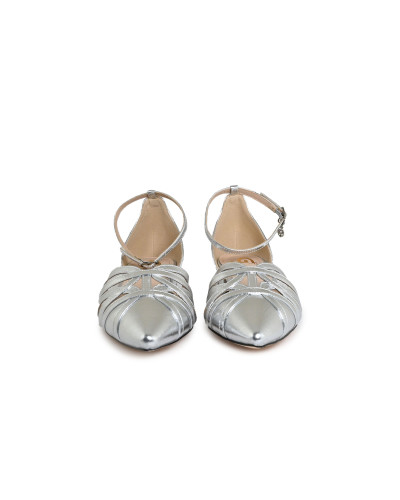 Scarpe donna sandalo Gold&gold ecopelle silver DS25GG50 GP776