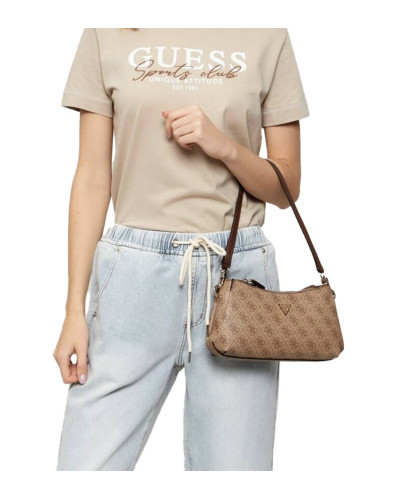 Borsa Guess tracolla Noelle II mini shoulder xbody latte logo brown B27GU07 BG967273