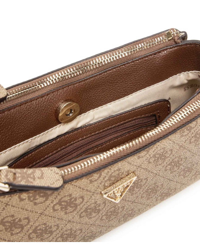 Borsa Guess tracolla Noelle II mini shoulder xbody latte logo brown B27GU07 BG967273
