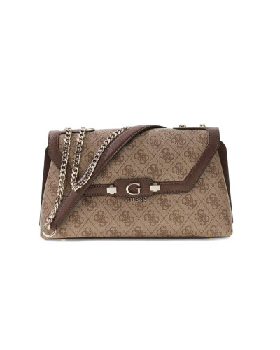 Borsa donna Guess Lindsey latte logo/ brown B27GU09 SG974921