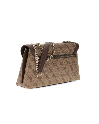 Borsa donna Guess Lindsey latte logo/ brown B27GU09 SG974921