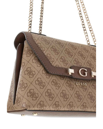 Borsa donna Guess Lindsey latte logo/ brown B27GU09 SG974921