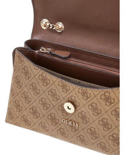 Borsa donna Guess Lindsey latte logo/ brown B27GU09 SG974921