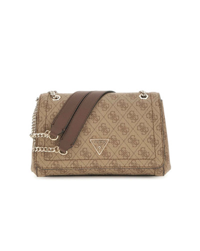 Borsa donna Guess Noelle II latte/ brown multilogo B27GU30 BG967221