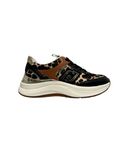 Sneaker donna Liu-Jo Stardust 01 black/ animalier D27LJ09 BF6029 TX549 S19C1