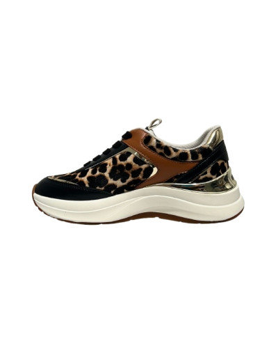 Sneaker donna Liu-Jo Stardust 01 black/ animalier D27LJ09 BF6029 TX549 S19C1