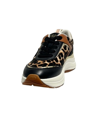 Sneaker donna Liu-Jo Stardust 01 black/ animalier D27LJ09 BF6029 TX549 S19C1
