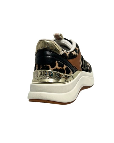 Sneaker donna Liu-Jo Stardust 01 black/ animalier D27LJ09 BF6029 TX549 S19C1
