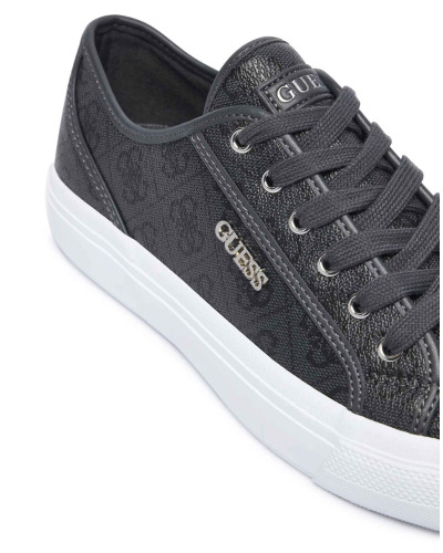 Scarpe donna sneaker Guess Jelexa10 in ecopelle coal logo D27GU06 FLTJ10FAL12