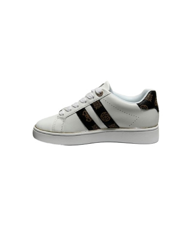 Scarpe donna sneaker Guess Barlie white/brown D27GU08 FLTBRLELE12