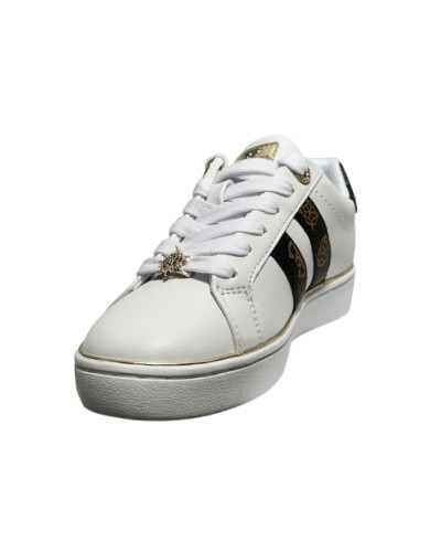 Scarpe donna sneaker Guess Barlie white/brown D27GU08 FLTBRLELE12