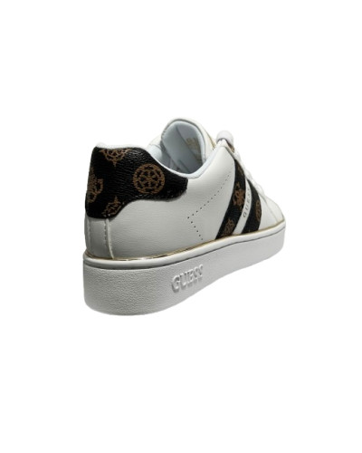 Scarpe donna sneaker Guess Barlie white/brown D27GU08 FLTBRLELE12