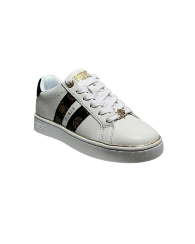 Scarpe donna sneaker Guess Barlie white/brown D27GU08 FLTBRLELE12