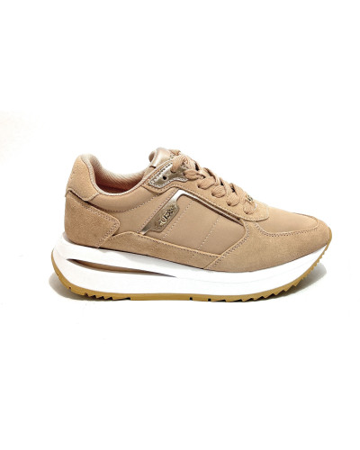 Scarpe donna sneaker Guess Energy5 nude D27GU11 FLTEG5LEA12