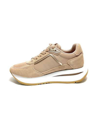 Scarpe donna sneaker Guess Energy5 nude D27GU11 FLTEG5LEA12