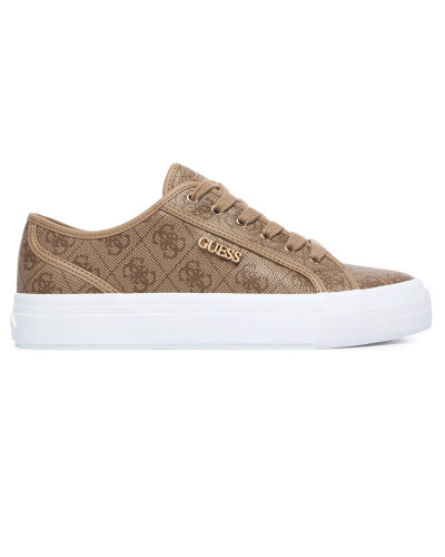 Scarpe donna sneaker Guess Jelexa10 in ecopelle milk logo D27GU12 FLTJ10FAL12
