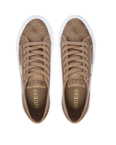 Scarpe donna sneaker Guess Jelexa10 in ecopelle milk logo D27GU12 FLTJ10FAL12