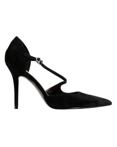 Décolleté donna Guess in pelle scamosciata Napiper TC 100 black D27GU15 FLTNAPSUE08