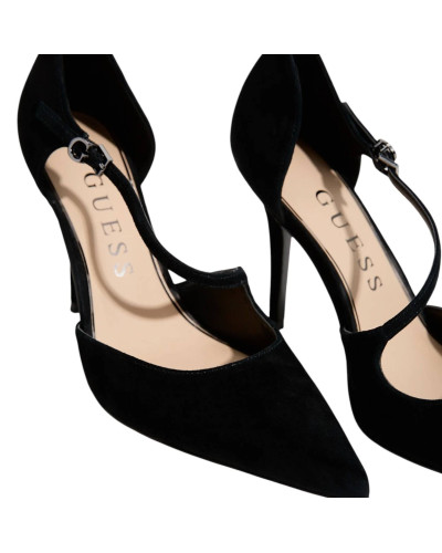 Décolleté donna Guess in pelle scamosciata Napiper TC 100 black D27GU15 FLTNAPSUE08