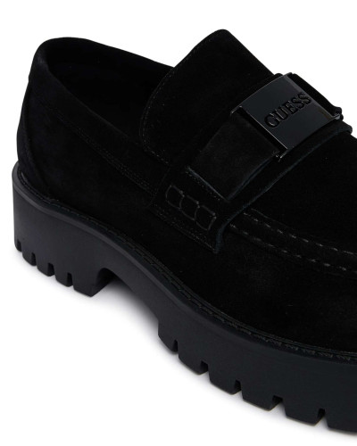Scarpe uomo Guess mocassino Gorizia nero U27GU09 FMTZIASUE14