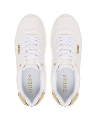 Scarpe donna sneaker Guess Hansin4 white/platino D27GU17 FLJHN4ELE12