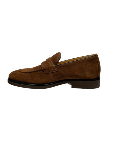 Scarpe uomo mocassino Guess Driftkin in pelle scamosciata brown U27GU12 FMTDRISUE14