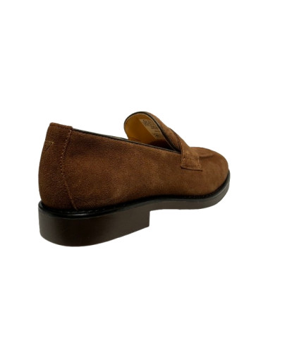Scarpe uomo mocassino Guess Driftkin in pelle scamosciata brown U27GU12 FMTDRISUE14