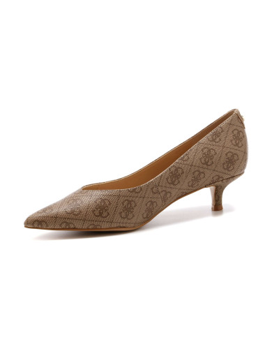 Décolleté Guess a punta tc 40  Casen beige brown D27GU25 FLTC2SFAL08