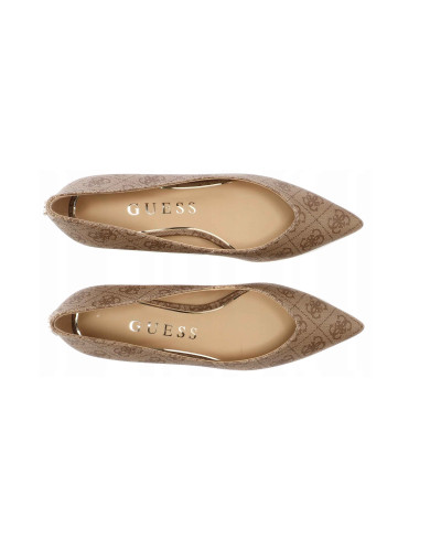 Décolleté Guess a punta tc 40  Casen beige brown D27GU25 FLTC2SFAL08