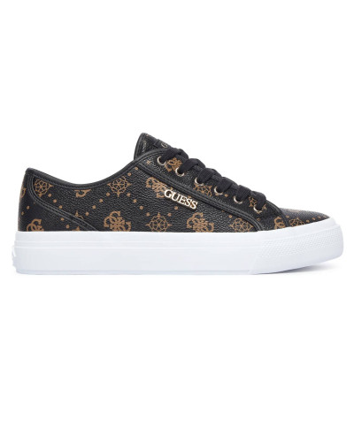 Scarpe donna sneaker Guess Jelexa10 in ecopelle brown logo D27GU27 FLTJ10FAL12