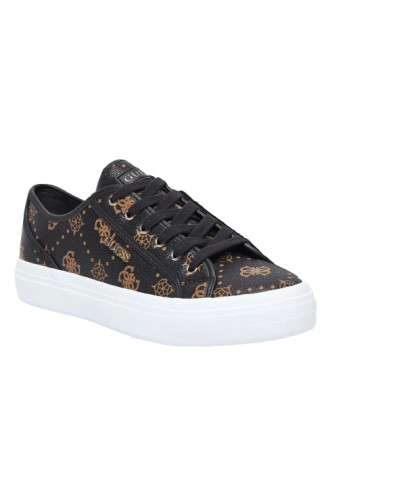 Scarpe donna sneaker Guess Jelexa10 in ecopelle brown logo D27GU27 FLTJ10FAL12