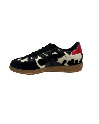 Scarpe donna Munich sneaker Barru 244 in pelle nero/bianco D27MU01 8290244