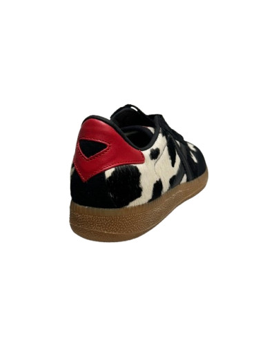 Scarpe donna Munich sneaker Barru 244 in pelle nero/bianco D27MU01 8290244