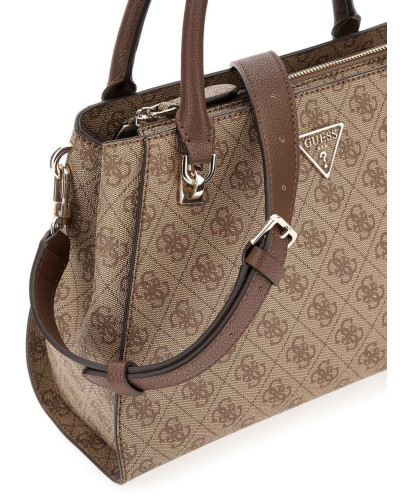 Borsa donna Guess a mano/tracolla Noelle II brown logo B27GU41 BG967207